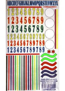 NUMBERS & STRIPES DECALS