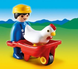 PLAY123 FARMER WITH CHICKEN IN