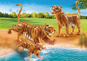 TIGERS WITH CUB