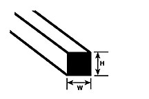 .100x.100 STYRENE SQ.ROD 10pcs