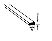 .020X.100 HIPS STRIP 10 PIECES