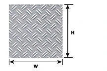 DOUBLE DIAMOND PLATE SHEET 2pc