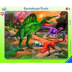 42 Pc DINOSAURS ROEM THE EART.