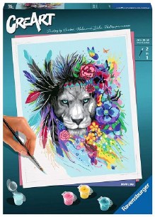 PAINT BY NUMBER BOHO LION