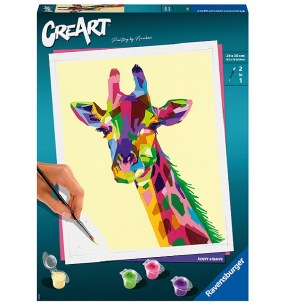 PAINT BY NUMBER FUNKY GIRAFFE