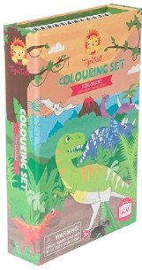 DINOSAUR COLORING SET