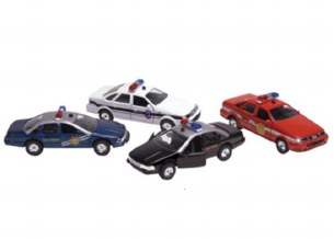 DIE CAST SONIC POLICE CARS