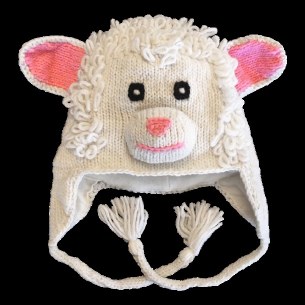 White Lamb Knit Hat
