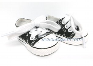 BLACK CANVAS SNEAKERS