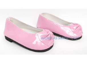 PATENT LIGHT PINK  BOW SHOE