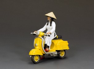 THE GOLDEN YELLOW VESPA GIRL