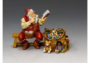 SANTA AND HIS NOTEBOOK