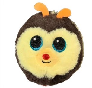 TY BUZZY BLACK AND YELLOW BEE