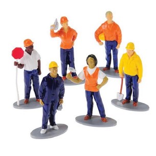 CONSTRUCTION WORKERS 12 PIECES