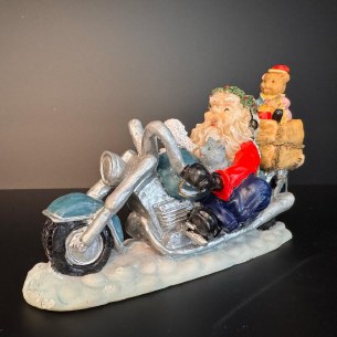 SANTA CLAUS MOTORCYCLE BIKER