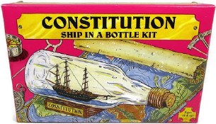 CONSTITUTION SHIP IN  BOTTLE