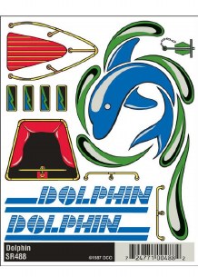 SAIL BOAT DECAL DOLPHIN
