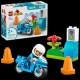 Blue Police Motorcycle