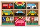 WOOD VEHICLES AND TRAFFIC SIGN