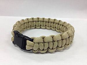 Paracord Bracelet, Solid Tan