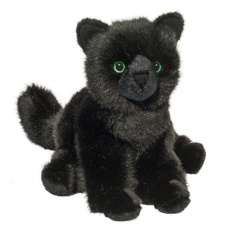 large stuffed black cat