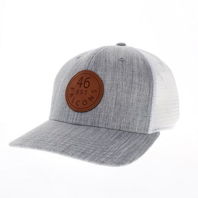 Hat,Legacy,Grey, Lthr Patch