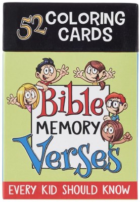 Coloring Cards - Bible Memory Verses Every Kid Should Know