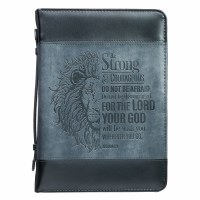 Bible Cover - Be Strong Lion M