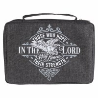 BIBLE COVER - Hope Charcoal L