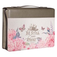 BIBLE COVER - Be Still Large