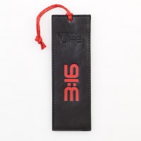 Bookmark-"Eternal Life" Black Faux Leather