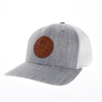 Hat,Legacy,Grey, Lthr Patch
