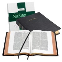 NASB Wide Margin Reference Bible - Black Goatskin