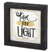 Plaque - Be the Light