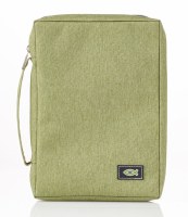 Bible Cover - Canvas, Light Green