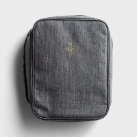 BIBLE COVER - GRAY CANVAS
