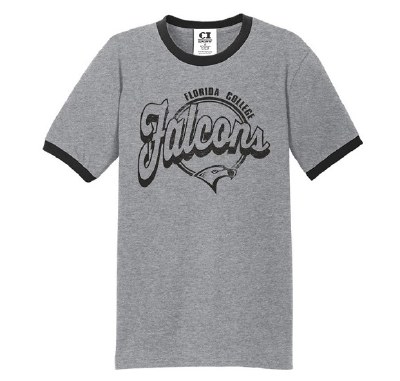 Gray Ringer Tee, Falcons