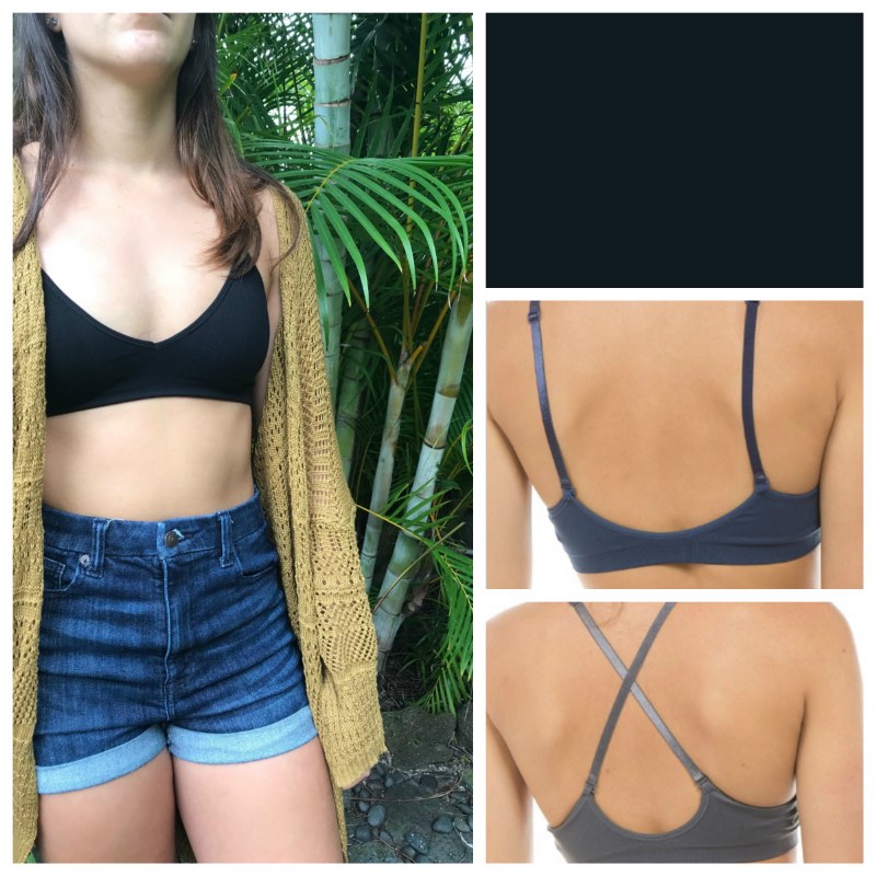 bralette with straps