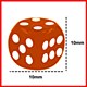 Opaque 10mm Spot Dice Orange Opaque 10mm Spot Dice Orange