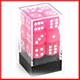Frosted Pink large d6 Frosted Pink large d6
