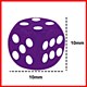 Opaque 10mm Spot Dice Purple Opaque 10mm Spot Dice Purple