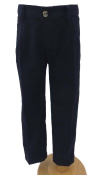 Slim Cotton Pants Navy 5