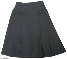 Pleated Skirt W/ Bow Pockets G