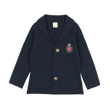 Crest Knit Blazer Navy 2T