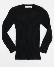 Sweater Ribbed Top Black 7