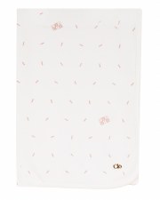 Confetti Blanket White/Mauve
