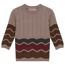 Colorblock Sweater Sand 9M