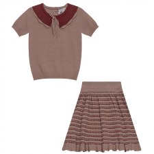 Multi Stitch Knit Girls 2pc Ro