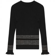 Teen Knit Top Black XXS(12)