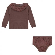 Floral Sweater Bloomers Set Ma